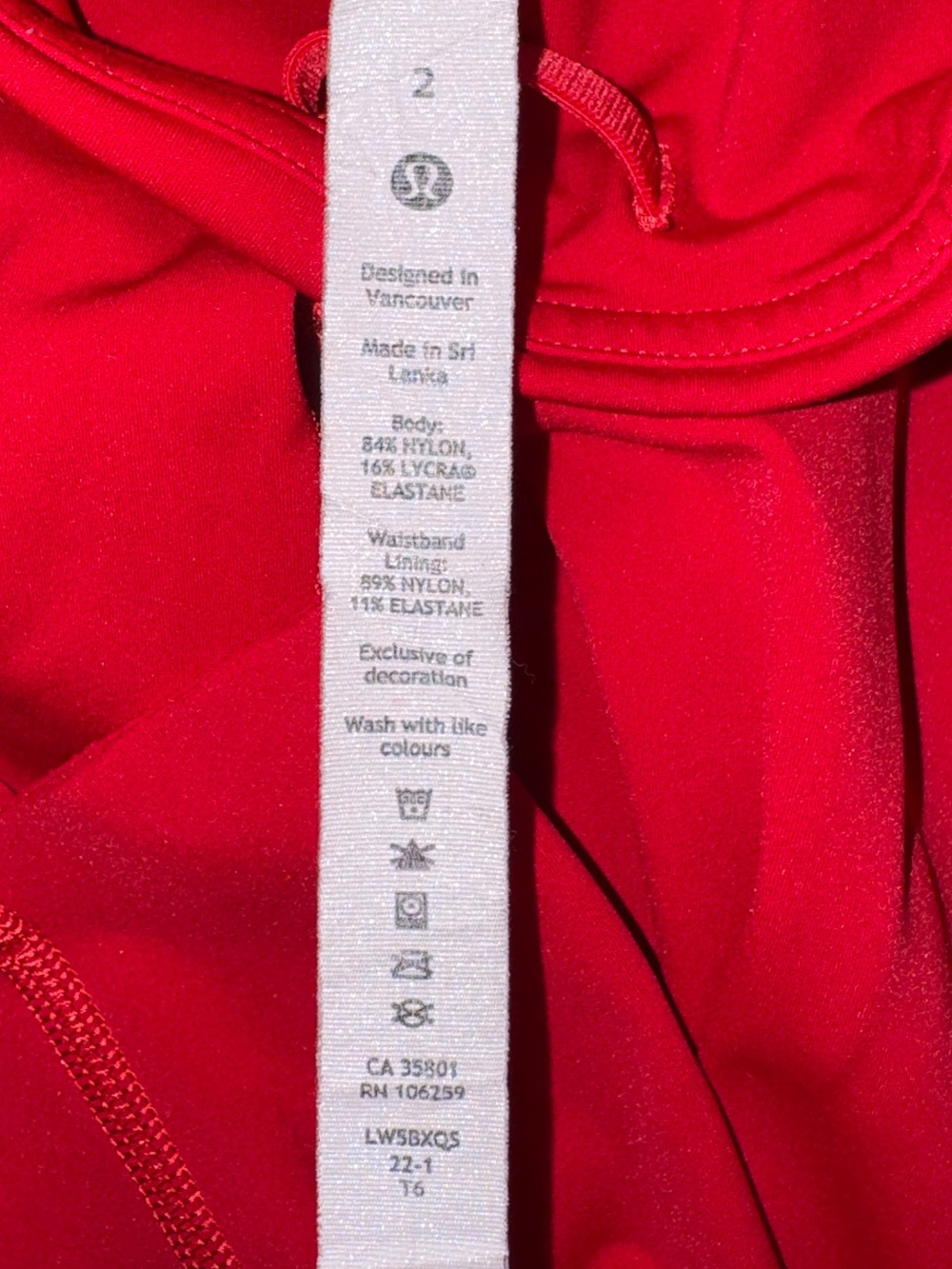 Lululemon Wunder Train High Rise Leggings 25” Oxford Red Size 2 Pockets - Picture 6 of 10